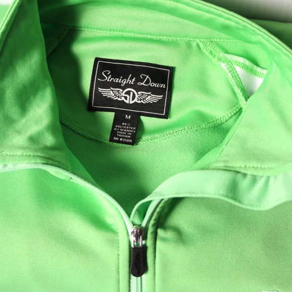 STRAIGHT DOWN Women's Medium Green Swing Jacket SCIOTO Golf Club - Picture 4 of 6